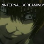 light yagami internal screaming meme
