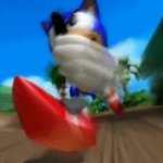 Sonic running template GIF Template