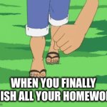 luffy | WHEN YOU FINALLY FINISH ALL YOUR HOMEWORK: | image tagged in gifs,one piece | made w/ Imgflip video-to-gif maker