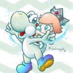 White Yoshi & baby Rosalina