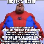Idc its a “ratio”