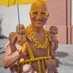 funny dude with babies