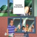 NEVER READ AGAIN | Tom Brady is not the goat | image tagged in bobby hill read | made w/ Imgflip meme maker