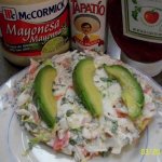 Crab tostada