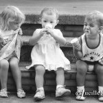 Kids eating ice cream