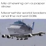 Billionaire Yacht on a jet meme