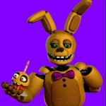 Springbonnie gives you a cupcake meme