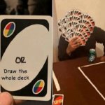 UNO Draw The Whole Deck template