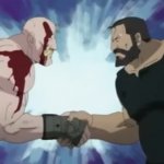 Anime epic handshake