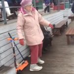 old woman GIF Template