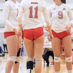 Hot volleyball players