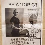 Be a top G take a fruit or vegetable