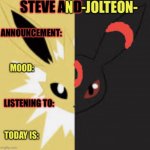 SteveAnd-Jolteon- announcement template template