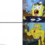 weak spongebob vs strong spongebob