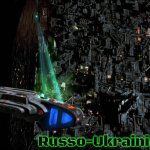 Defiant v Borg | Russo-Ukrainian War | image tagged in defiant v borg,slavic,russo-ukrainian war | made w/ Imgflip meme maker