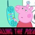 Peppa pig calling the police