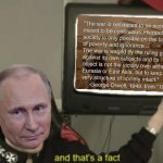 Vladimir Putin agrees with Orwell