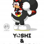 Black Yoshi & baby Shadow
