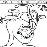 wojak | HOW ARE BRAIN ARE DURING EXAMS | image tagged in wojak | made w/ Imgflip meme maker