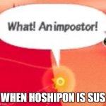 Pata-Meme | WHEN HOSHIPON IS SUS | image tagged in what an impostor,sus,among us | made w/ Imgflip meme maker