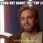 I use it now every day | ME AFTER I FOUND OUT ABOUT THE "TOP 24H" BUTTON | image tagged in visible happiness | made w/ Imgflip meme maker