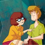 VELMA FLIRTING WITH SHAGGY SCOOBY DOO