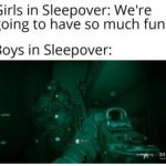 sleepover meme