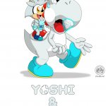 White Yoshi & baby Silver