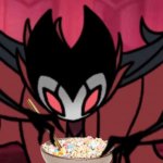 grimm eating cereal