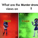 What are the Murder drones views on template