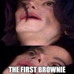 Michael Jackson Shock | "SPECIAL BROWNIE" DOESN'T KICK SO I EAT ANOTHER; THE FIRST BROWNIE KICKING IN AFTER I FINISHED THE 2ND ONE | image tagged in michael jackson shock | made w/ Imgflip meme maker