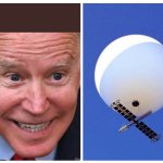 Biden and balloon