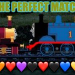 thomas and lady | 💖 THE PERFECT MATCH 💖; 💛🧡❤️💜🖤❤️🖤💙💛💟 | image tagged in thomas and lady | made w/ Imgflip meme maker