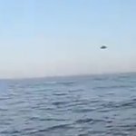 ufo over sea