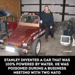 The mysterious death of Stanley Meyer & his water powered car meme