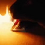 writing fire GIF Template