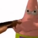 Patrick With Gun GIF Template