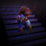 Mario crying in the rain meme