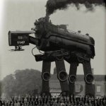 Steam Wars | 1930'S STEAM-POWERED IMPERIAL WALKER. | image tagged in steampower | made w/ Imgflip meme maker