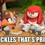 Knuckles that’s prison