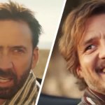 Nick Cage and Pedro pascal meme