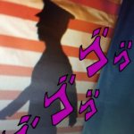 American JoJo Soldier | FOREIGN COUNTRY: HAS OIL
AMERICA: | image tagged in american jojo soldier | made w/ Imgflip meme maker