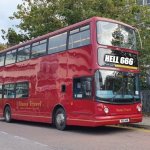 a bus | HELL 666 | image tagged in a bus | made w/ Imgflip meme maker
