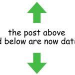 the post above and below are now dating template