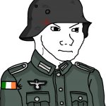 Irish-German soldier Wojak template