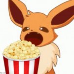 Popvee eating Popcorn meme