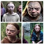 Greta as Gollum