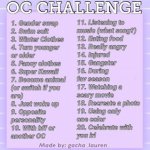Oc challenge meme