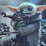 Baby Yoda and Babu Frik