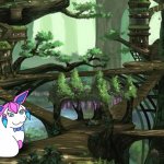 sylceon in a tree (art by PT) meme
